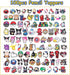 100PCS Mixed Anime Cartoon Pencil Toppers - Kawaii Pen Charms for Boys and Girls, Cute Classroom Rewards and Prizes for Students, Pencil Decoratio...