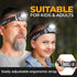 Foxelli LED Headlamp Flashlight for Adults & Kids, Running, Camping, Hiking Head Lamp with White & Red Light, Lightweight Waterproof Headlight wit...