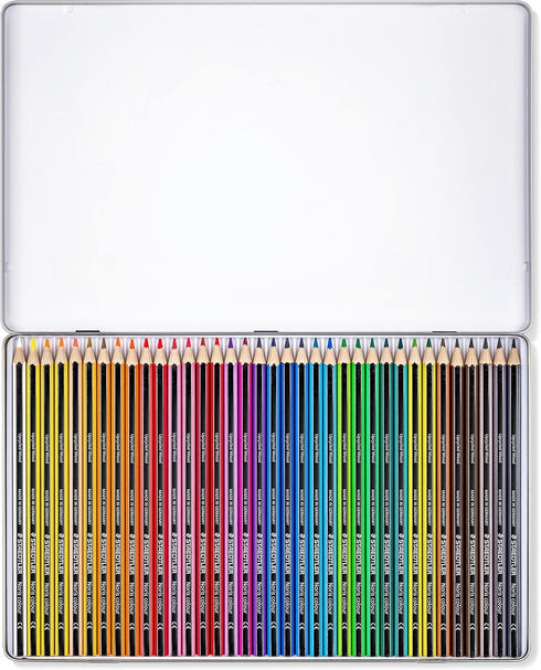 STAEDTLER 185 M36 Noris Colour Colouring Pencils - 36 Assorted Colours (Tin of 36 Pencils)...
