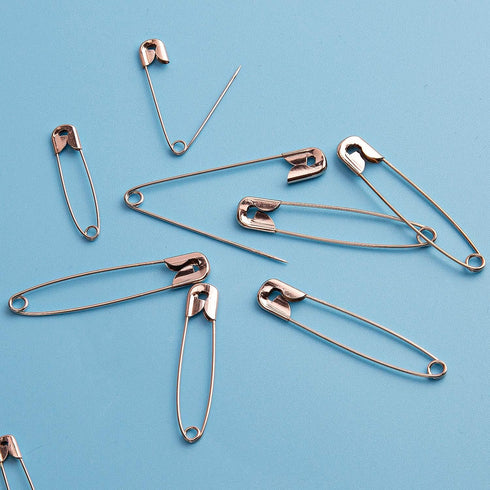 Luter 250 Pieces 6 Sizes Safety Pins Small and Large Pins Durable Rust-Resistant Safety Pins for Art Craft Sewing Jewelry Making Home Office Use (...