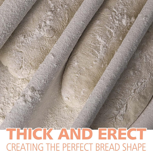 Anaeat Professional Proofing Cloth, Thick Bread Bakers Couche, 100% Natural Cotton Heavy Duty Dough Couche for Homemade Baking French Breads, Shap...
