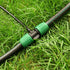 Drip Irrigation Fittings for 1/2 inch Tubing(0.63" OD) to 1/4 inch Irrigation Tubing, 12 Pieces Barbed Tee Drip Parts Twist Locked 3 Way Connector...