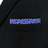 S&W SHLAX&WING Pocket Square for Men Azure Blue White Pattern Geometric Elegant for Suit...