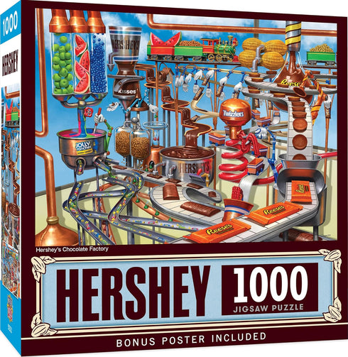 MasterPieces 1000 Piece Jigsaw Puzzle for Adults, Family, Or Youth - Hershey's Chocolate Factory - 19.25"x26.75"...