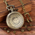 Mini DND Dice Set Steampunk Dragon Bronze Pocket Watch Shell Case, 7pcs Polyhedral Metal D&D Dice Set, DND Gifts with Gift Box for Men Player, Rol...