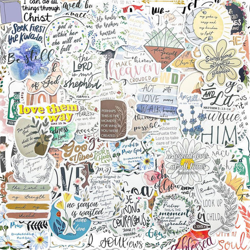 200PCS Inspirational Stickers for Stanley Cup - Waterproof Vinyl Aesthetic Stickers for Water Bottle Laptop Tumbler Phone Case Scrapbooking Skateb...