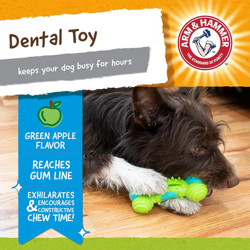 Arm & Hammer for Pets Nubbies Duality Bone Dental Dog Toy| Best Dog Chew Toy for Moderate Chewers | Dog Dental Toy Helps Reduce Plaque & Tartar | ...