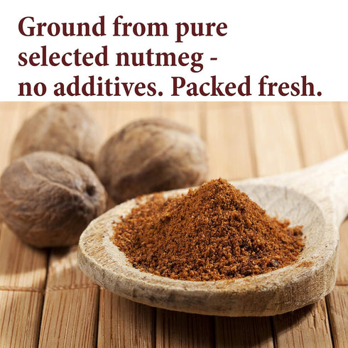 The Spice Way Ground Nutmeg - premium powder - 4 oz resealable bag...