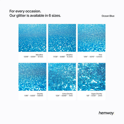 Hemway Craft Glitter Shaker 130g / 4.6oz Glitter for Arts, Crafts, Resin, Tumblers, Nails, Painting, Decoration, Festival, Cosmetic, Body - Ultraf...