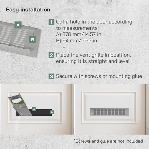 Vent Systems 16'' x 3" Inch Gold - Aluminum Ventilation Grille - Home Improvement Floor, Wall, Door Duct Cover 400x80mm...