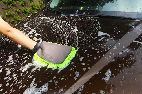 Premium Chenille Microfiber Car Wash Sponge, Ultimate Car Wash Mitt, Scratch Free, Lint Free, Double Sided, Plush(Green)...