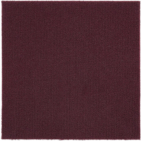 Achim Home Furnishings Nexus Burgundy 12x12 Self Adhesive Carpet Floor Tile - 12 Tiles/12 sq Ft.,NXCRPTBU12...