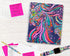 Lilly Pulitzer Large Hardcover Spiral Notebook, 11" x 9.5" with 160 College Ruled Pages, Beach Loot...