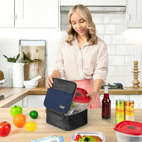 opux Insulated Lunch Bag Kids, Lunch Box for School Boy Girl, Leakproof Small Reusable Compact Soft Mini Cooler Bag, Toddler Small Lunch Boxes Kit...