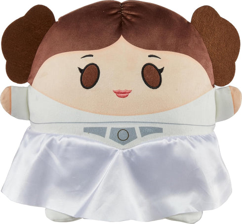 Star Wars Cuutopia Plush Princess Leia, Soft Rounded Pillow Doll, Collectible Toy Gift Inspired by the Fan-Favorite Character, 10-inch...