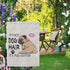 It's Not Dog Hair It's Pug Glitter Welcome Vertical Garden Flag, Double Sided 12 ×18 Inch, Pug Yard Garden Outdoor Decor, Dog Lover Gifts, Pug Mom...