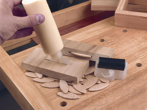 wolfcraft 2922405 Compressed Wafer Shaped Wood Joining Biscuits, #10, 50 Piece Bag...