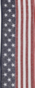Craig Bachman Imports 8567339343 2.5" x 10 yd Red, White, Blue Stars/Stripes Ribbon...