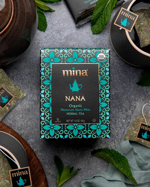 MINA Organic Moroccan Nana Mint Herbal Tea, 15 CT...