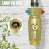 Heavy Duty Garden Hose Connector with Shut Off Valve, Water Hose Flow Control Adapter with 2 Extra Silicone Washers...