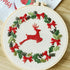 4 pcs of Christmas Embroidery kit with Patterns and Instructions, DIY Adult Cross Stitch Kits, Including 4 Plastic Embroidery Rings, 1 Pair of Sci...