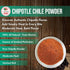 Chipotle Chili Powder Seasoning 4oz – Natural and Premium. Great For Meats, Grilling Rubs, Sauces, Salsa. Medium to High Heat - Sweet & Smoky Flav...
