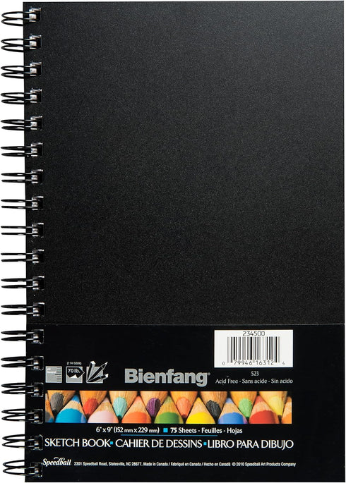 Bienfang 6 by 9-Inch Hardcover Bienfang Sketch Book...
