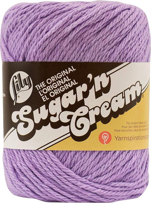 Sugar'N Cream Yarn - Solids-Soft Violet......