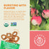 Peeled Snacks Organic Dried Fruit, Apple, 2.8 oz. – Healthy, Vegan Snacks for On-the-Go, Lunch and More...