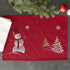 DII Embroidered Holiday Table Décor Collection Christmas Kitchen, Snowman Placemat Set, 13x19, Red, 4 Piece...