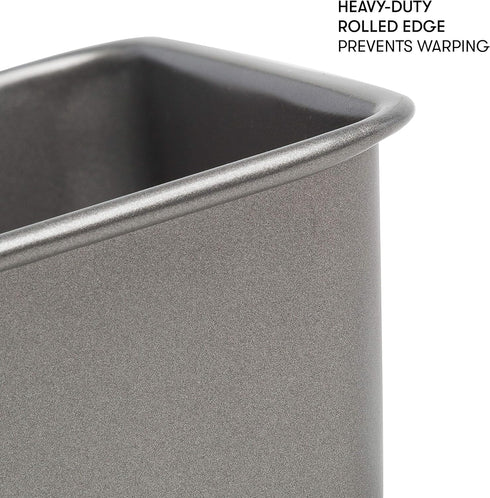 Cooking Light Heavy Duty Nonstick Bakeware Carbon Steel Bread Pan or Loaf Pan with Quick Release Coating, Manufactured without PFOA, Dishwasher Sa...