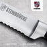 Gioventù Serrated Bread knife 10 inch - Ultra sharp Bread Slicing Knife Forged from German Stainless Steel 5Cr15Mov, HRC58, Full Tang kitchen brea...