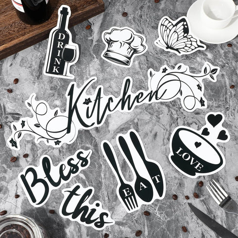 Kitchen Dishwasher Magnet Decorations, Bless This Kitchen Dishwasher Refrigerator Cover Magnetic Stickers Decal Decorative for Home Appliance Gara...