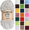 Lamby Soft Yarn Premium 100% Micro Polyester 109 Yds (100 Mt), 3.53 Oz (100 Gr) Soft and Bulky Yarn for Knitting, Crocheting, and Crafting (Bone, ...