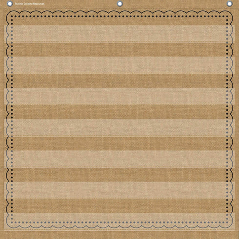 Teacher Created Resources Burlap 7 Pocket Chart (28" x 28") - 20837...
