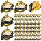 50 Pcs Employee of The Month Lapel Pin Employee Star Recognition Pins Employee Enamel Pins Gold Plated Enamel Employee Pin Performance Reward Pin ...