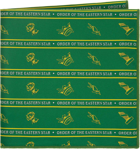 Order of the Eastern Star Pocket Square (Green)...