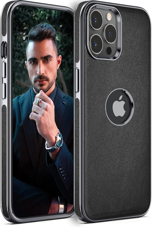 LOHASIC for iPhone 13 Pro Leather Case, Slim Luxury Men Women Business PU Cover Soft Non-Slip Grip Shockproof Anti-Scratch Full Body Protective Ph...