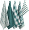 DII Assorted Pattern Kitchen Dishtowels and Dishcloth Set of 5, North Sea...