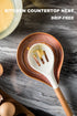 LAUCHUH Spoon Rest for Kitchen Counter, Ceramic Spoon Holder for Stove Top Large Utensil Rest Farmhouse Kitchen Gadgets for Ladle, Cooking Spoons,...