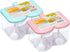 Southern Homewares Acrylic Spice Seasoning Storage Box Containers Blue Pink Lids Set of 2...