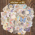 FUSTARKY 200 Pieces Vintage Scrapbook Supplies Pack, Vintage Butterfly Planet Scrapbook Paper Art Journaling Kit for Bullet Journals Planners Coll...