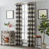 SKL Home Grandin Curtain Panel, 52" x 95", Black/Natura...