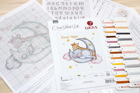 Cross Stitch Kit Luca-S Gold - Good Night, B1192...