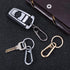 Mozeat Lens 3 Pcs Metal Keyring Keychain Clip Keychains Key Ring Chain Hook Clips Holder Organizer for Car and Keys Finder for Men Women Black Sil...