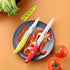 Chef Knife, 3PCS Kitchen Knife, Multicolor Stainless Steel Sharp Chef Knife Set, 8 Inch Chef's Knife, 4.5 Inch Utility Knife, 4 Inch Paring Knife ...