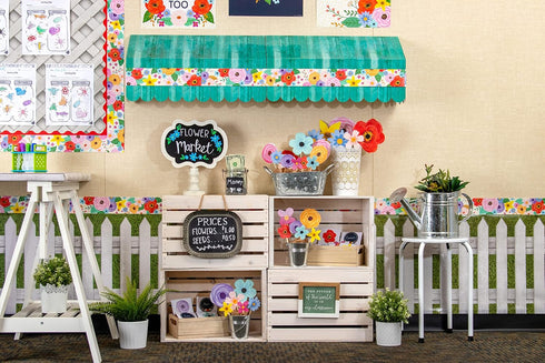 Teacher Created Resources Fun Size White Picket Fence Better Than Paper® Bulletin Board Roll,18 inches x 12 feet...