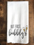 Handmade Funny Kitchen Towel - 100% Cotton Funny Hand Bar Towels for Champagne Celebrations - 28x28 Inch Perfect for Hostess Housewarming Christma...