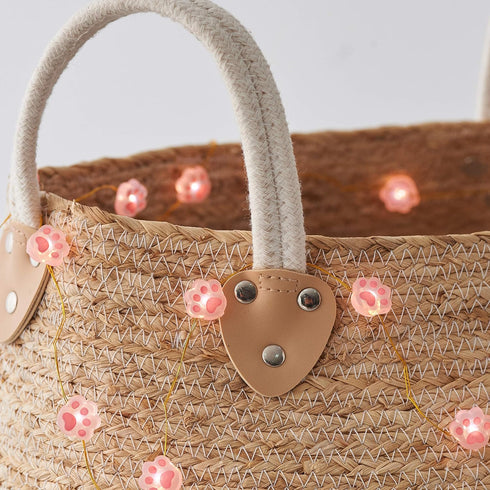 Christmas Fairy Lights Cat Paw Cute String Lights Cat Light - Ideal Cat Decorations for Cat Christmas Tree Cat Ornaments String Lights for Kids Be...