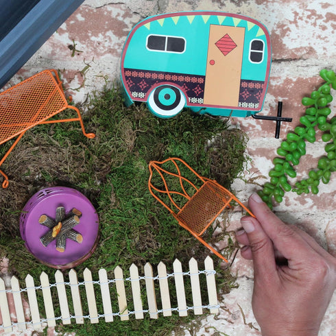 Leisure Arts Gypsy Garden Trailer - Fairy Garden, Fairy Garden Accessories, Fairy Garden Kit, Fairy House, Fairy Garden Decor, Fairy Garden House,...